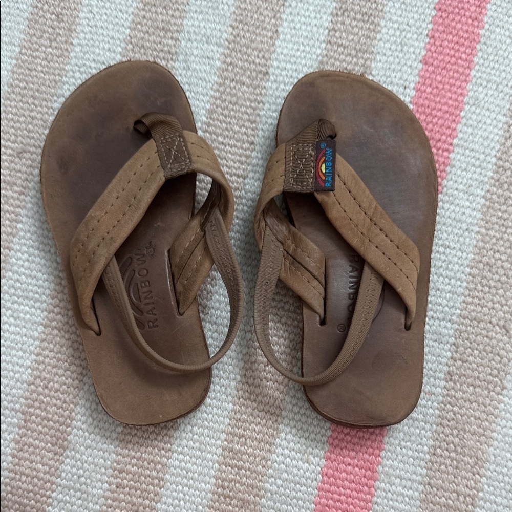 Rainbow Kids Tan Sandals